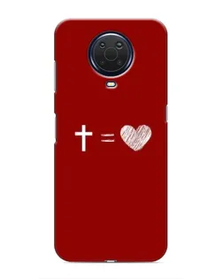 Чохол для Nokia G20 з картинкою «Рівняння любові»