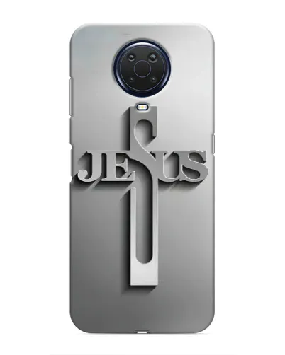 Чохол для Nokia G20 з картинкою «Металевий хрест Jesus» Чохол для Nokia G20 з картинкою «Металевий хрест Jesus»