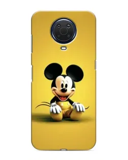 Чехол для Nokia G20 с картинкой «Микки на желтом»