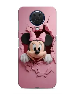 Чехол для Nokia G20 с картинкой «Минни сквозь стену»
