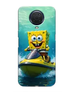 Чехол для Nokia G20 с картинкой «Спанч Боб на гидроцикле» Чехол для Nokia G20 с картинкой «Спанч Боб на гидроцикле»