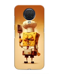 Чехол для Nokia G20 с картинкой «Губка Боб повар»