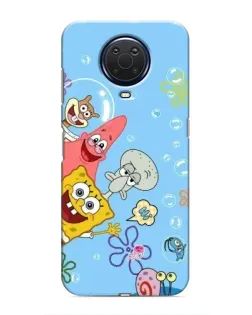 Чехол для Nokia G20 с картинкой «Веселые пузырьки»