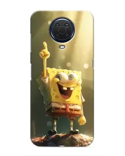 Чехол для Nokia G20 с картинкой «Сияющий Спанч Боб»