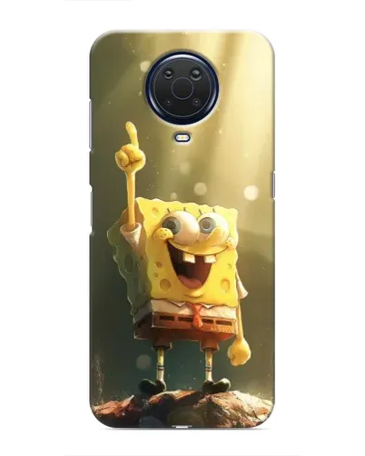 Чехол для Nokia G20 с картинкой «Сияющий Спанч Боб»