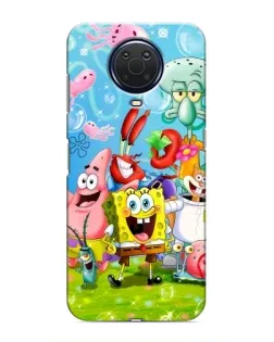 Чохол для Nokia G20 з картинкою «Губка Боб та друзі»