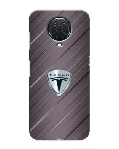 Чехол для Nokia G20 с картинкой «Металлическая текстура Tesla» Чехол для Nokia G20 с картинкой «Металлическая текстура Tesla»