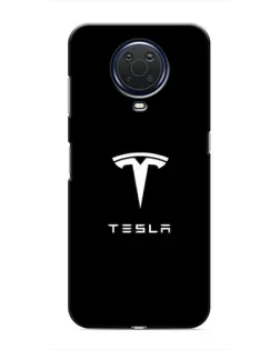 Чехол для Nokia G20 с картинкой «Tesla White Logo»