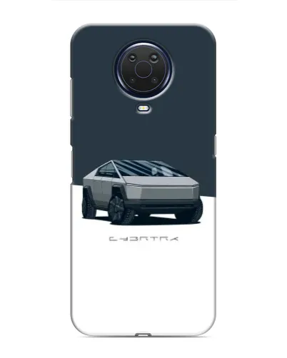 Чехол для Nokia G20 с картинкой «Серебристый Cybertruck Tesla» Чехол для Nokia G20 с картинкой «Серебристый Cybertruck Tesla»