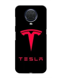 Чехол для Nokia G20 с картинкой «Tesla Red Logo»