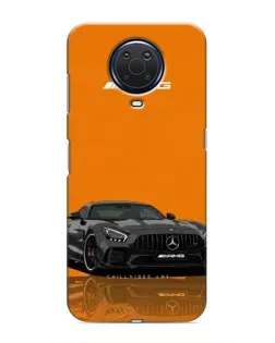 Чохол для Nokia G20 з картинкою «Помаранчевий Mercedes AMG»
