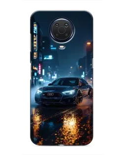 Чохол для Nokia G20 з картинкою «Нічне місто та Audi»