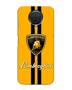 Чохол для Nokia G20 з картинкою «Lamborghini Stripe жовтий»