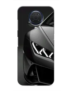 Чехол для Nokia G20 с картинкой «Lamborghini фары детализация»