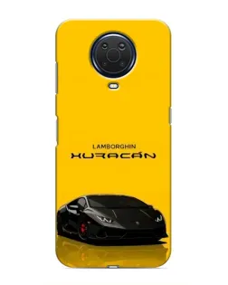 Чехол для Nokia G20 с картинкой «Lamborghini Huracan черный»