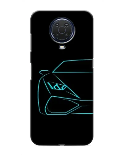 Чехол для Nokia G20 с картинкой «Голубой силуэт Lamborghini» Чехол для Nokia G20 с картинкой «Голубой силуэт Lamborghini»