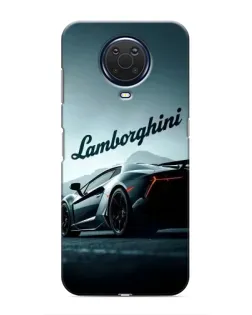 Чехол для Nokia G20 с картинкой «Классическая надпись Lamborghini»