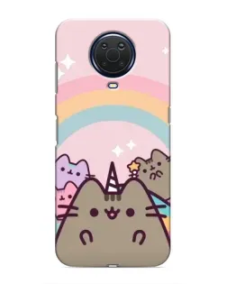 Чехол для Nokia G20 с картинкой «Единорог Pusheen»
