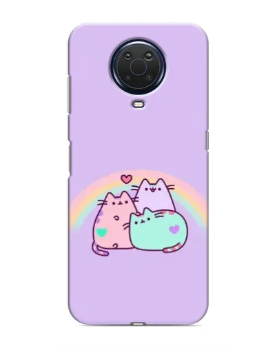Чехол для Nokia G20 с картинкой «Радужные Пушины»