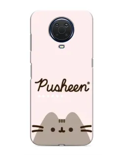 Чехол для Nokia G20 с картинкой «Pusheen логотип»