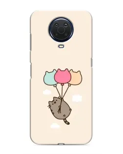 Чехол для Nokia G20 с картинкой «Пушин на шариках»