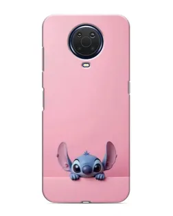 Чехол для Nokia G20 с картинкой «Stitch выглядывает»