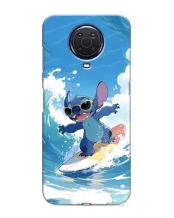 Чехол для Nokia G20 с картинкой «Стич на волне»