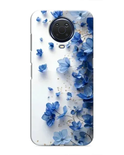 Чехол для Nokia G20 с картинкой «Голубой цветочный каскад»