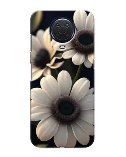 Чехол для Nokia G20 с картинкой «Белые маргаритки макро»