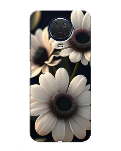 Чехол для Nokia G20 с картинкой «Белые маргаритки макро»