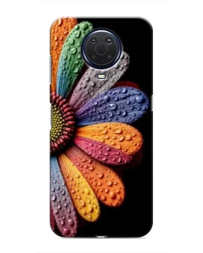 Чехол для Nokia G20 с картинкой «Радужный цветок»