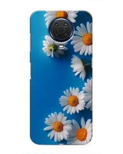 Чехол для Nokia G20 с картинкой «Белоснежные маргаритки»