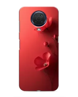 Чехол для Nokia G20 с картинкой «Маковые соцветия»