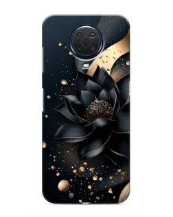 Чехол для Nokia G20 с картинкой «Черный лотос»