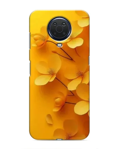 Чехол для Nokia G20 с картинкой «Золотые лепестки»