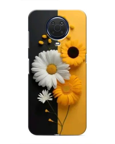 Чехол для Nokia G20 с картинкой «Подсолнух и ромашка»
