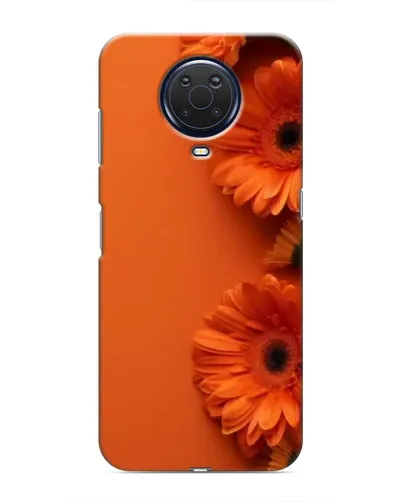 Чехол для Nokia G20 с картинкой «Оранжевые герберы»