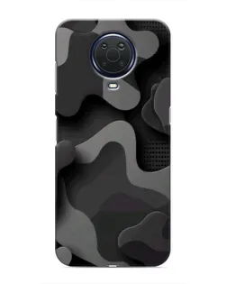 Чехол для Nokia G20 с картинкой «Темный абстрактный камуфляж»