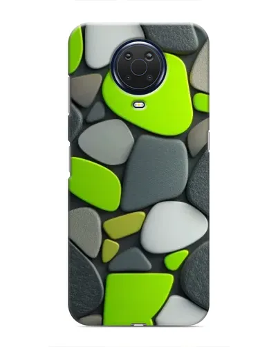 Чехол для Nokia G20 с картинкой «Яркая неоновая галька»