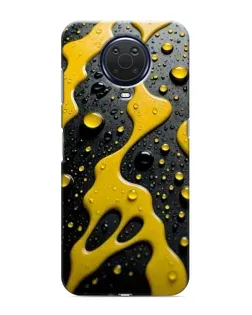 Чехол для Nokia G20 с картинкой «Жидкое желтое золото»