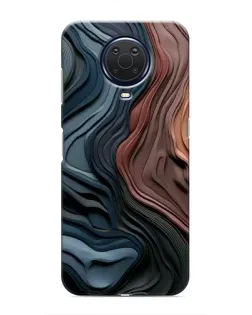 Чехол для Nokia G20 с картинкой «Цветные волны каньона»