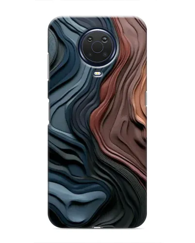 Чехол для Nokia G20 с картинкой «Цветные волны каньона»
