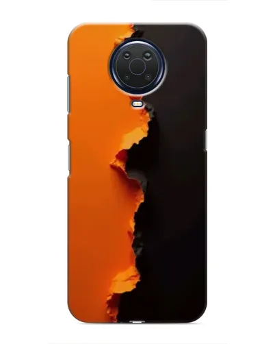 Чехол для Nokia G20 с картинкой «Оранжевый разлом»