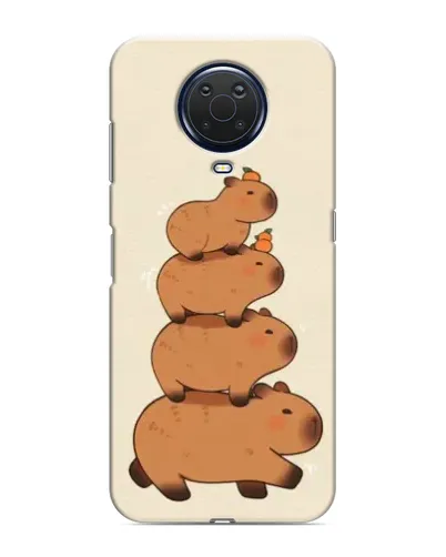 Чехол для Nokia G20 с картинкой «Башня из капибар»
