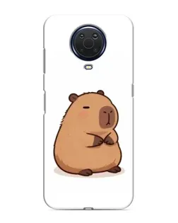 Чехол для Nokia G20 с картинкой «Толстенькая капибара»