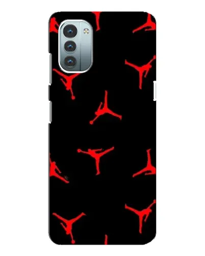 Чехол для Nokia G21 с картинкой «Jordan Red Pattern» Чехол для Nokia G21 с картинкой «Jordan Red Pattern»