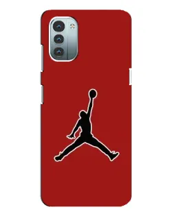 Чехол для Nokia G21 с картинкой «Jordan Red Back»