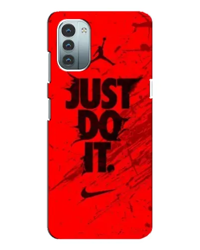 Чехол для Nokia G21 с картинкой «Nike Just Do It» Чехол для Nokia G21 с картинкой «Nike Just Do It»