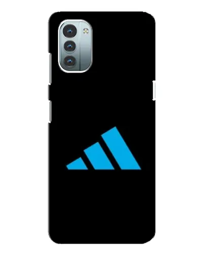Чехол для Nokia G21 с картинкой «Adidas Cyan Logo»