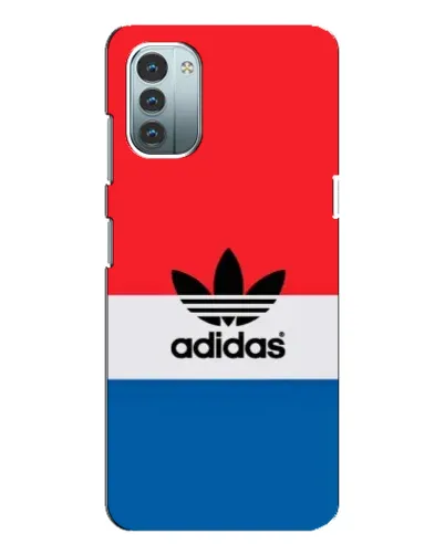 Чехол для Nokia G21 с картинкой «Ретро блоки Adidas»